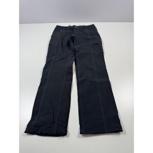 Kuhl Pants Womens 8 Black Hiking Outdoor Cargo Adjustable Hem Pockets Trail